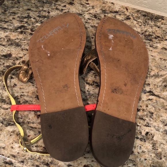 Sam Edelman Gigi Zebra, Yellow and Pink Sandals - Picture 3 of 3